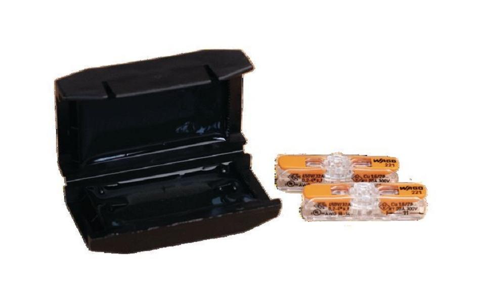 Gel Box EASY-PROTECT Inline/2/4Gelgefülltes Gehäuse mit 2 mit WAGO COMPACT Durchgangsverbindern