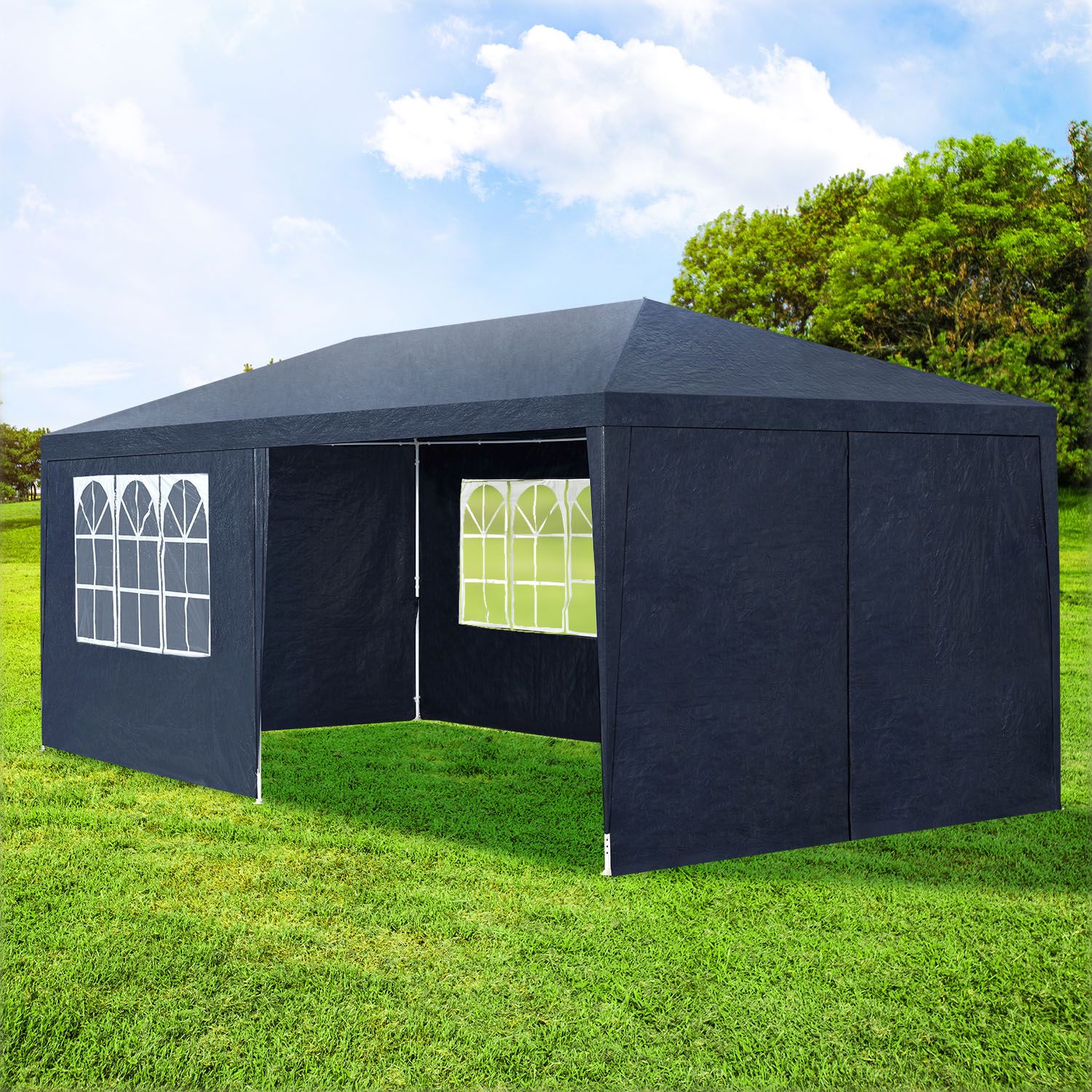 Juskys 3 x 6 meter partytent met zijwanden - Blue