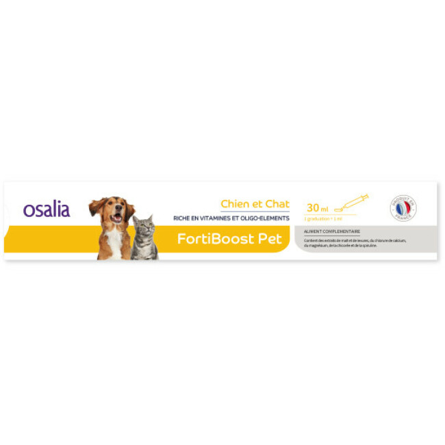 FortiBoostPet aliment complémentaire avec seringue doseuse pour chien et chat