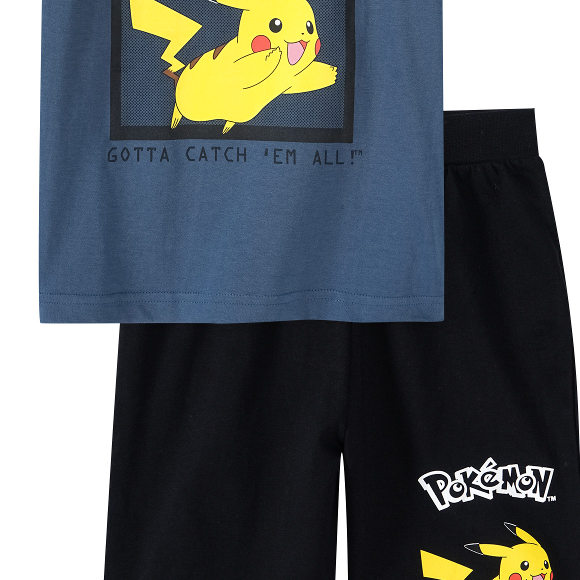 Topolino Pokémon Shorty mit Print blau / dunkelblau