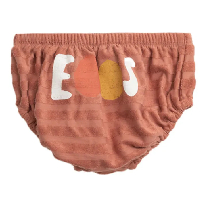 Bootani Bloomer Eponge Coton Bio Rayé | Terracotta