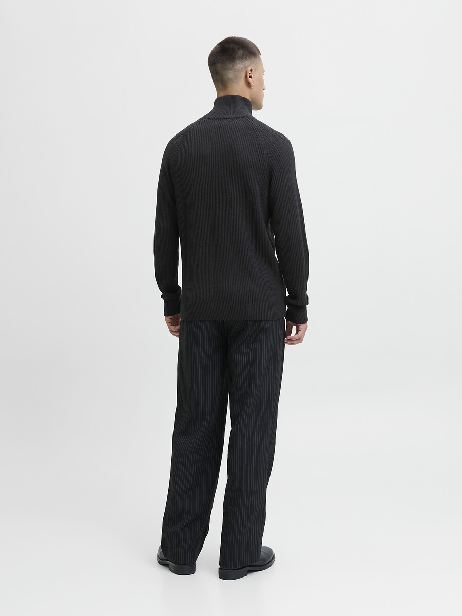 JACK & JONES<br>Suéter com gola marinheiro e meio zíper