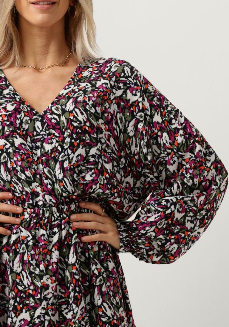 ALIX THE LABEL multi alix the label mini jurk ladies woven blurry flower wrap dress