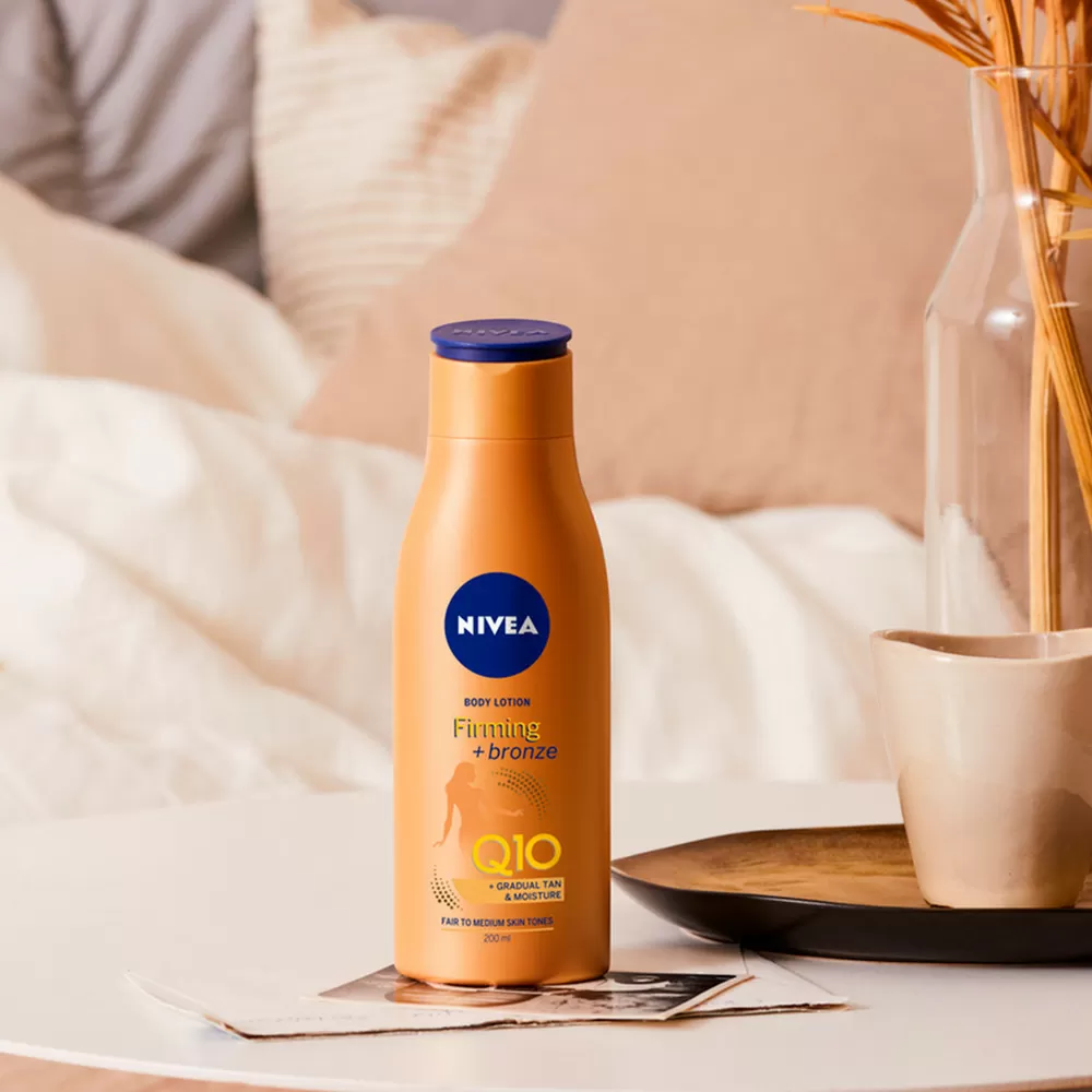 Nivea Q10 Firming   Bronze Body Lotion - 200 ml.