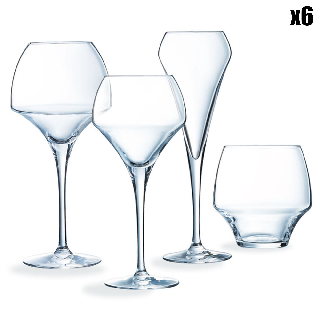 Chef & Sommelier Ensemble de verres Open Up - 24 pièces Open Up transparents