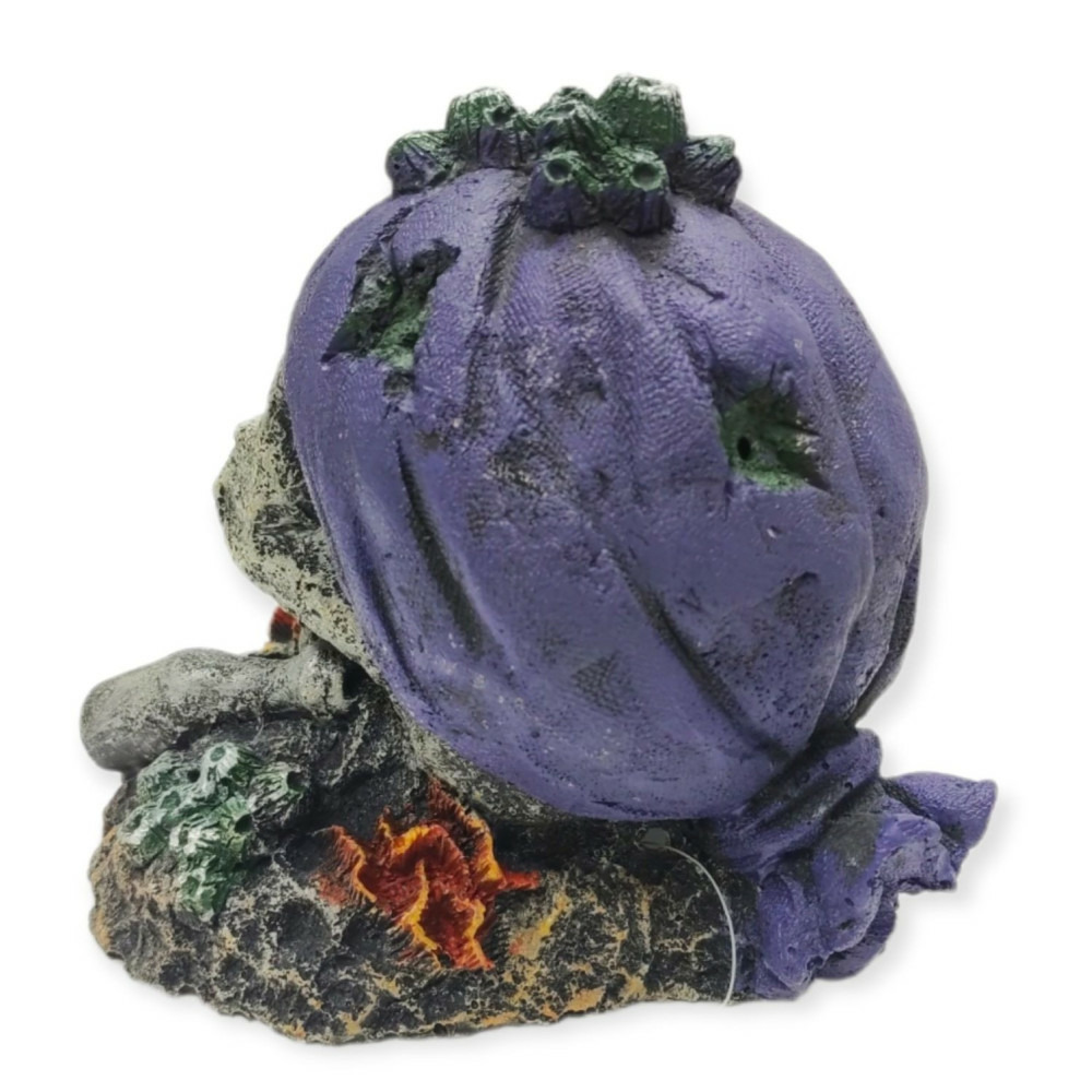 Décoration crane 16x17x15cm, pour aquarium