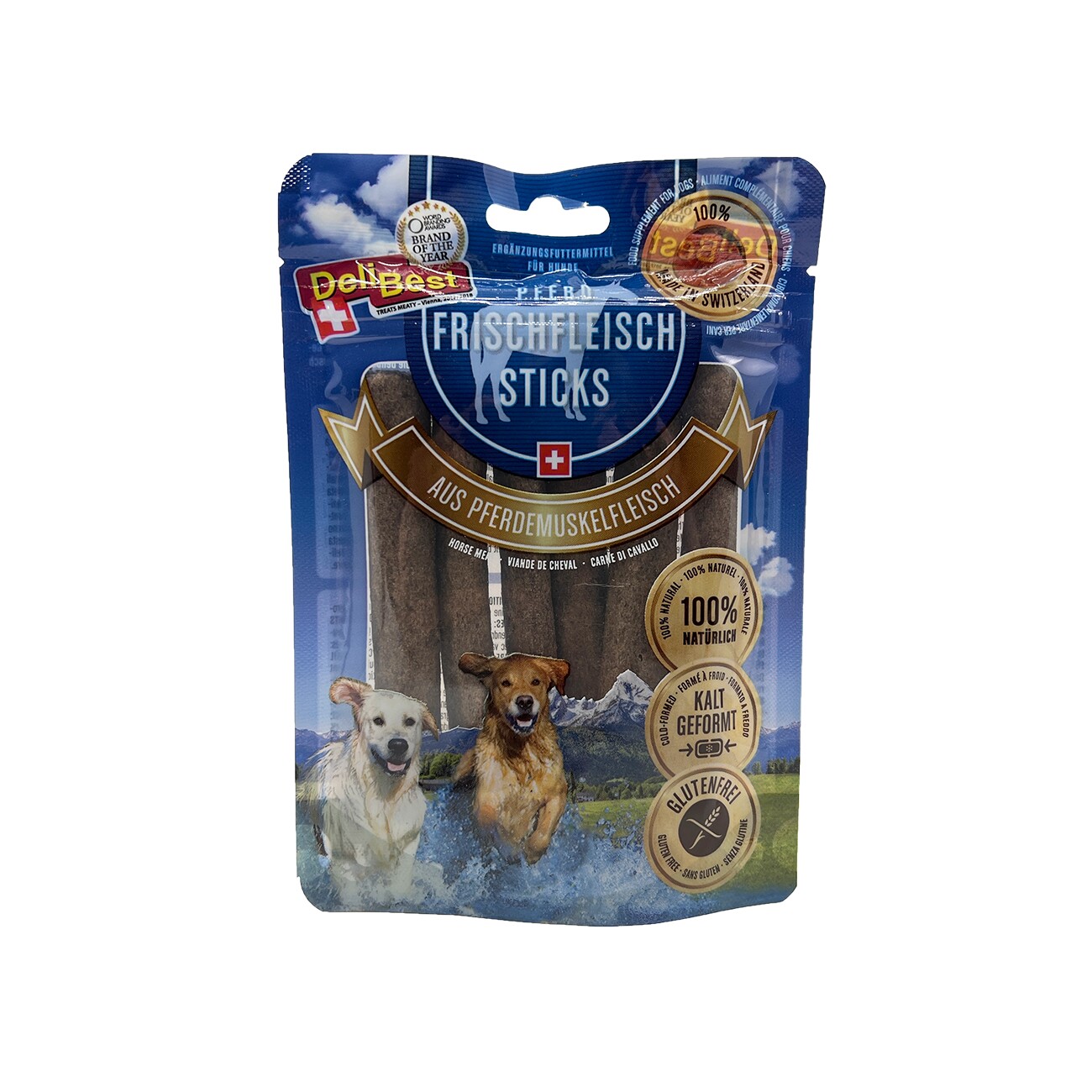 DeliBest Mixery Bundle Pferde- & Straussenfleisch Sticks 10cm 2x85g