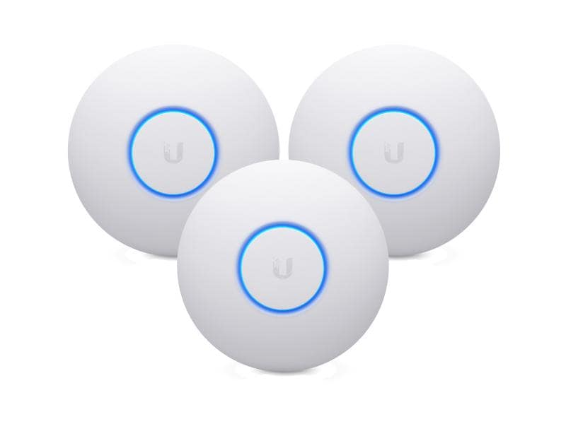 Ubiquiti Access Point UniFi AP-nanoHD-3 Set Indoor-Access Point mit 4x4 Wave 2 MU-MIMO