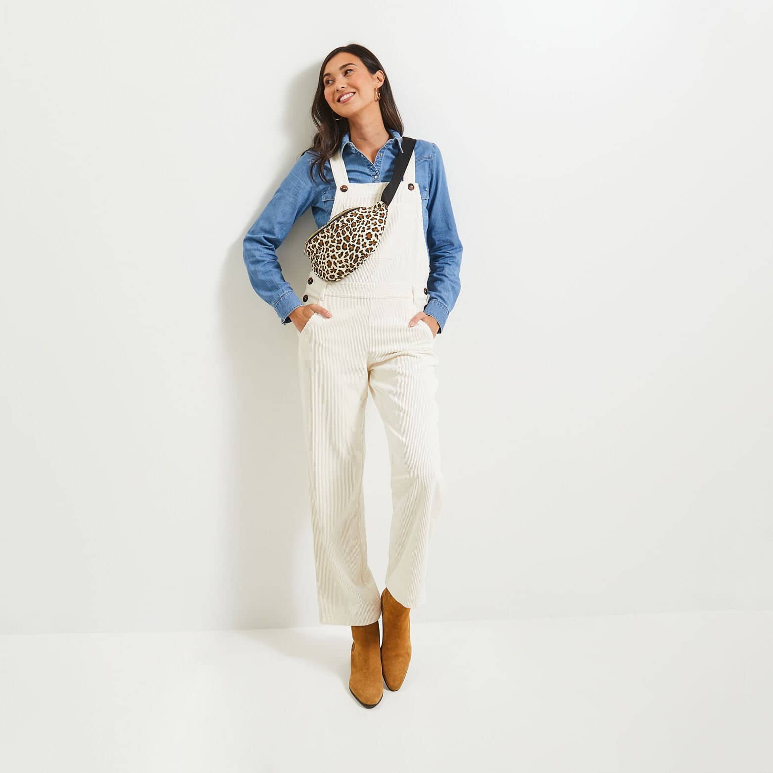 Salopette velours femme