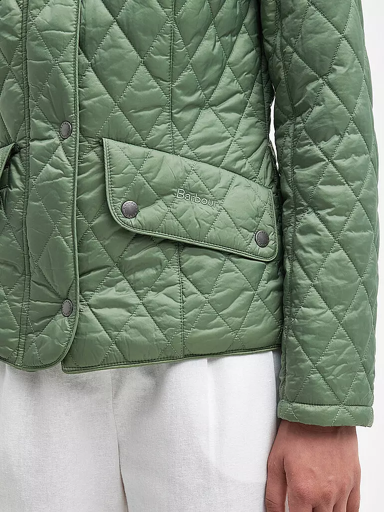 BARBOUR Steppjacke FLYWEIGHT CAVALRY hellgrün
