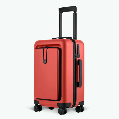 Valise rigide 4 roues LHR Pochette unie orange