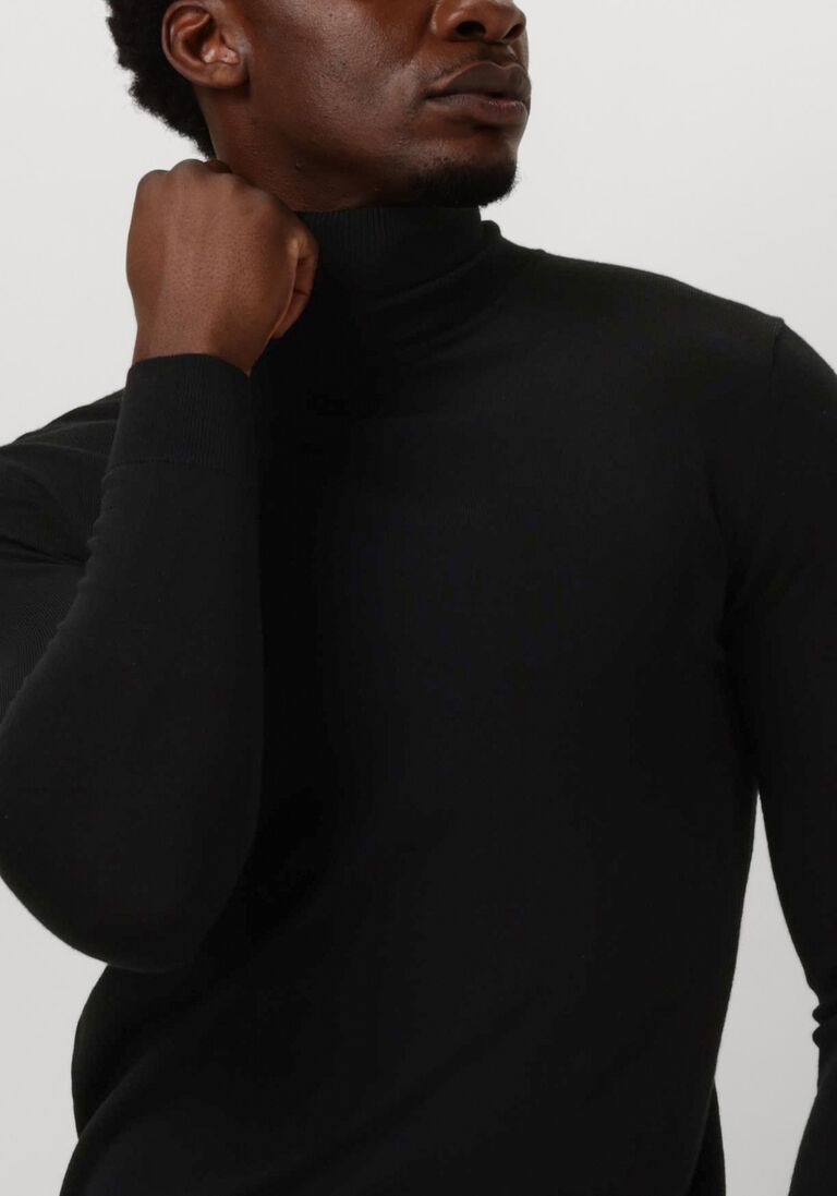 zwarte profuomo coltrui pullover roll neck