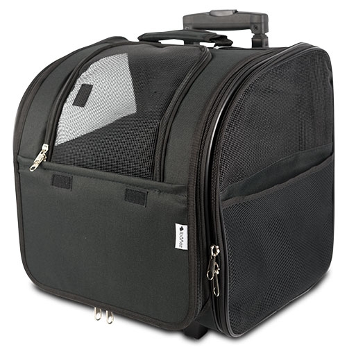 Mochila com Rodas e Alça PRETA MOCHILA COM RODAS E ALÇA 34X28X34CM