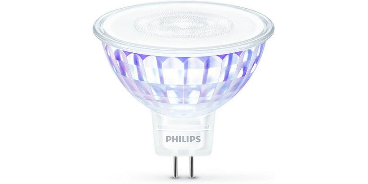 Philips Lampe LEDcla 35W GU5.3 WW WGD Warmweiss Leuchtmittel MR1 mit klarem Glas