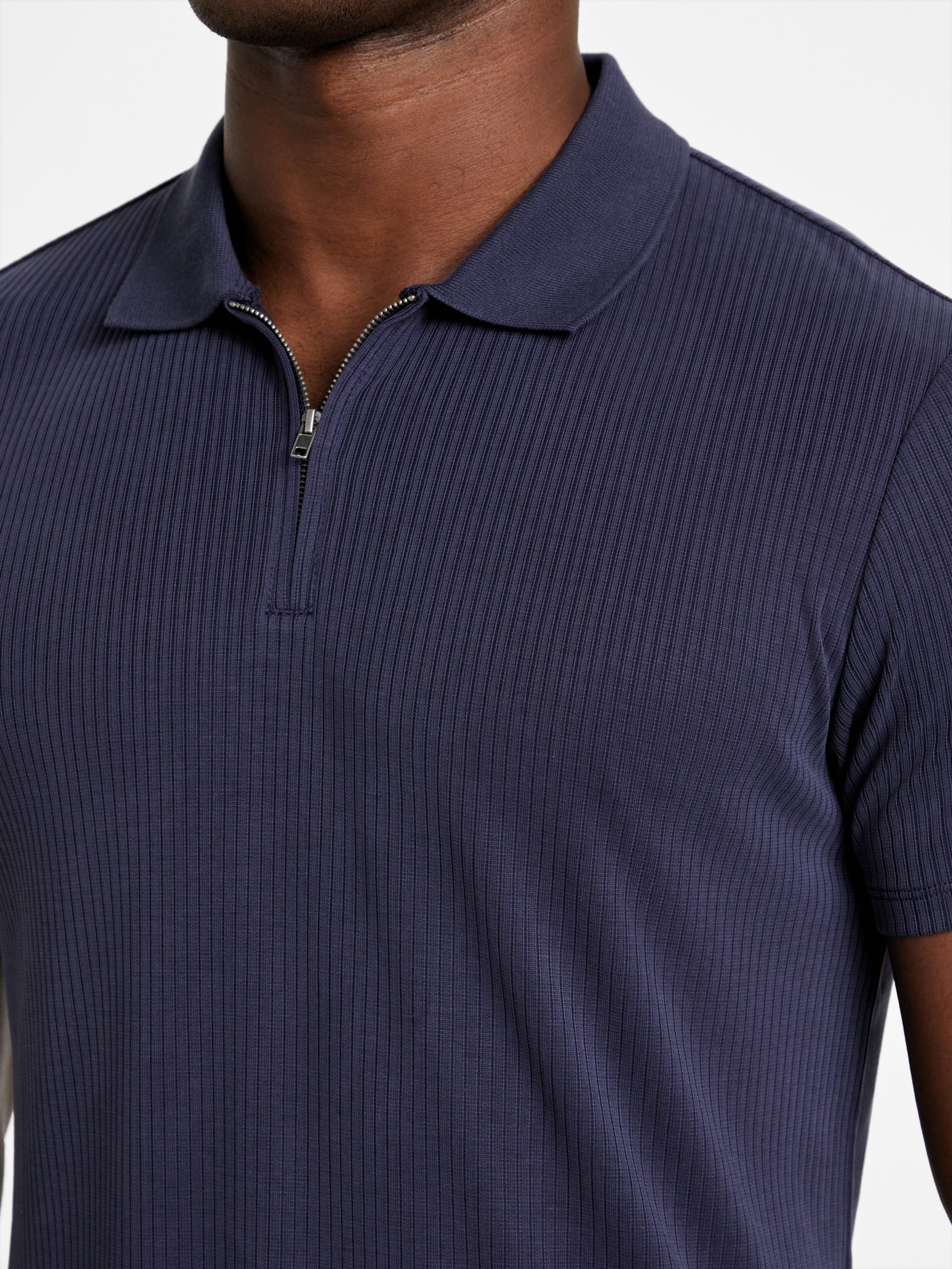 Polo de malha canelada Union