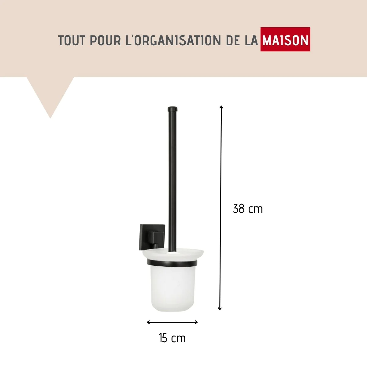 Brosse de toilette murale New York Fackelmann