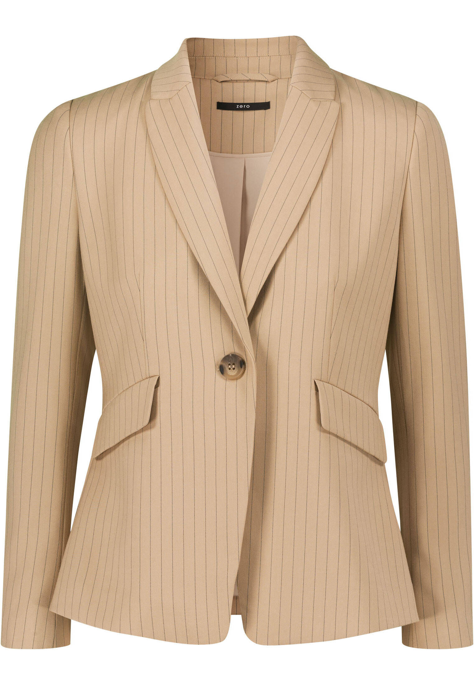 zero| Damen Nadelstreifen Blazer mit Knopf
