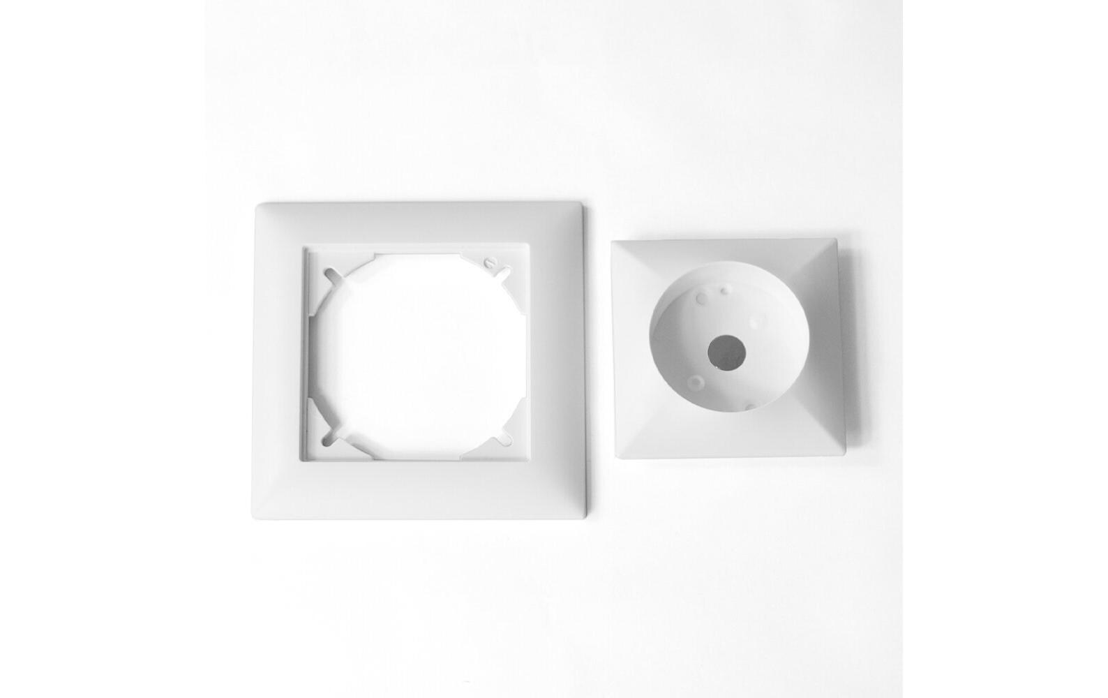 Smart Home Montageset für Funk-Drehdimmer ZigBee 3.0Montageset für die KnockautX Funk-Drehdimmer, passend für die meisten Schalterkombinationen wie Feller EDIZIOdue, Hager Kalysto, ABB Sidus.