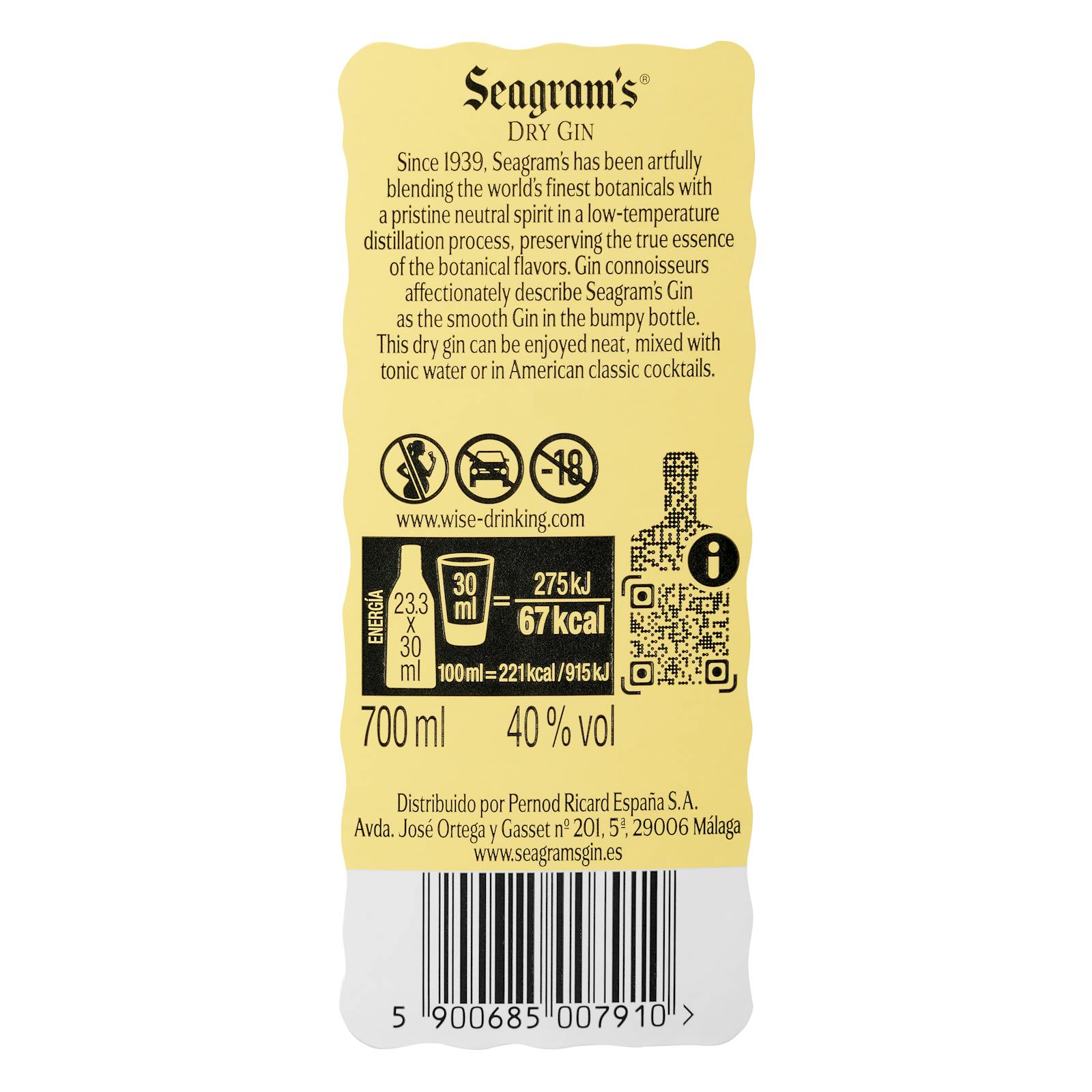 Gin sec Seagram's