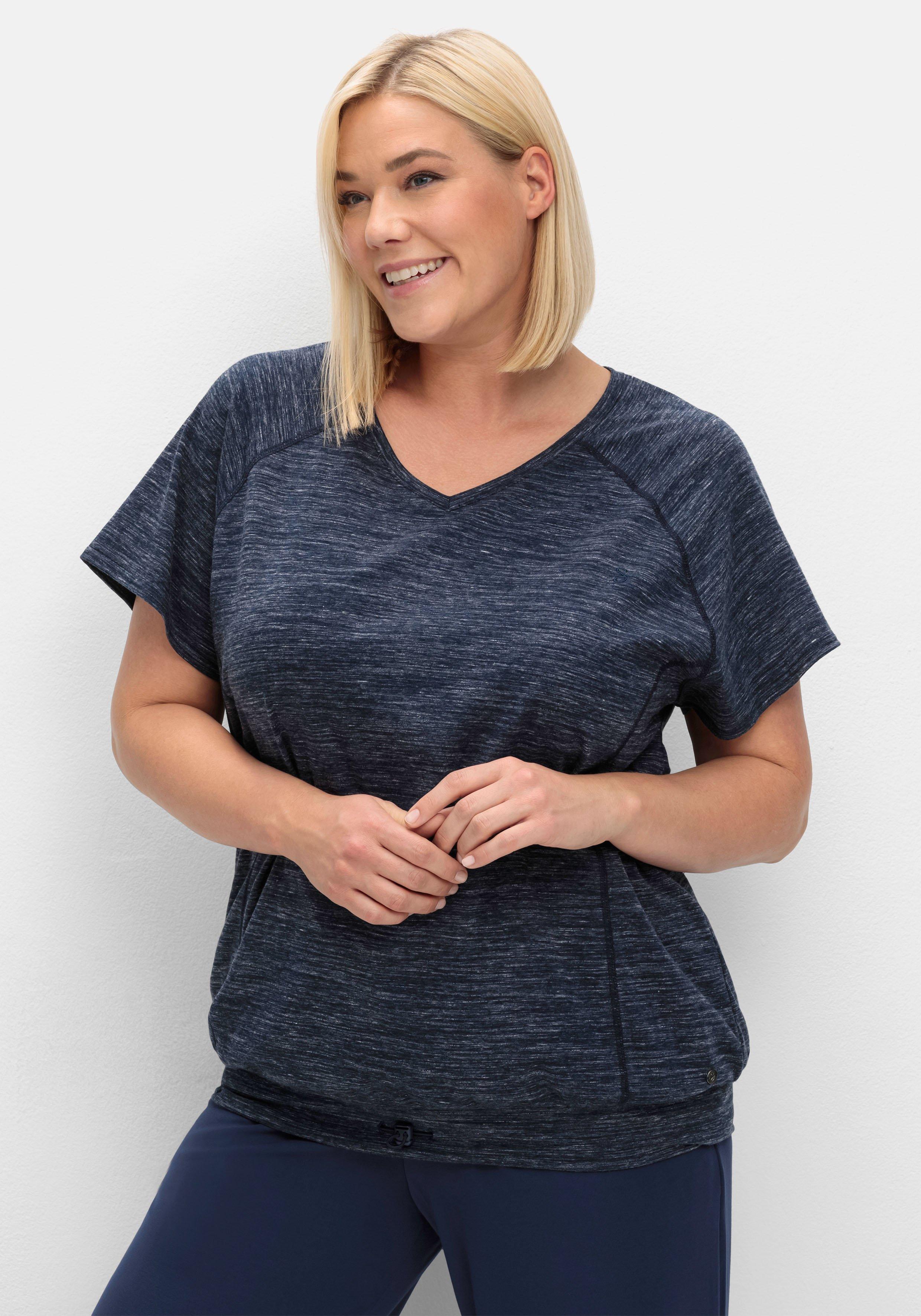 Funktionsshirt im Oversized-Schnitt, mit Saumbündchen