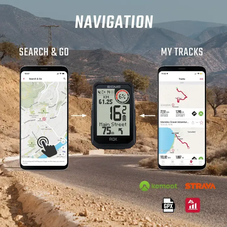 Sigma Sport ROX 4.0 Endurance HR Set GPS Fietscomputer Zwart