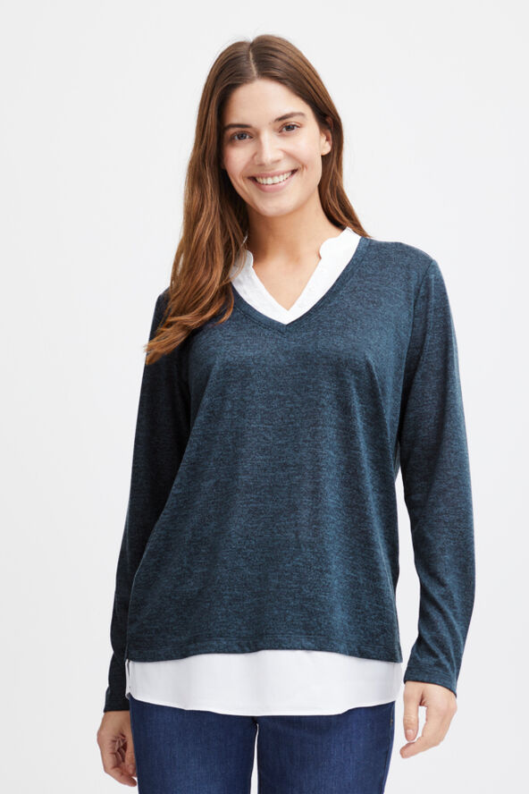 Fransa FRREXAN PU 1 Navy blazer melange