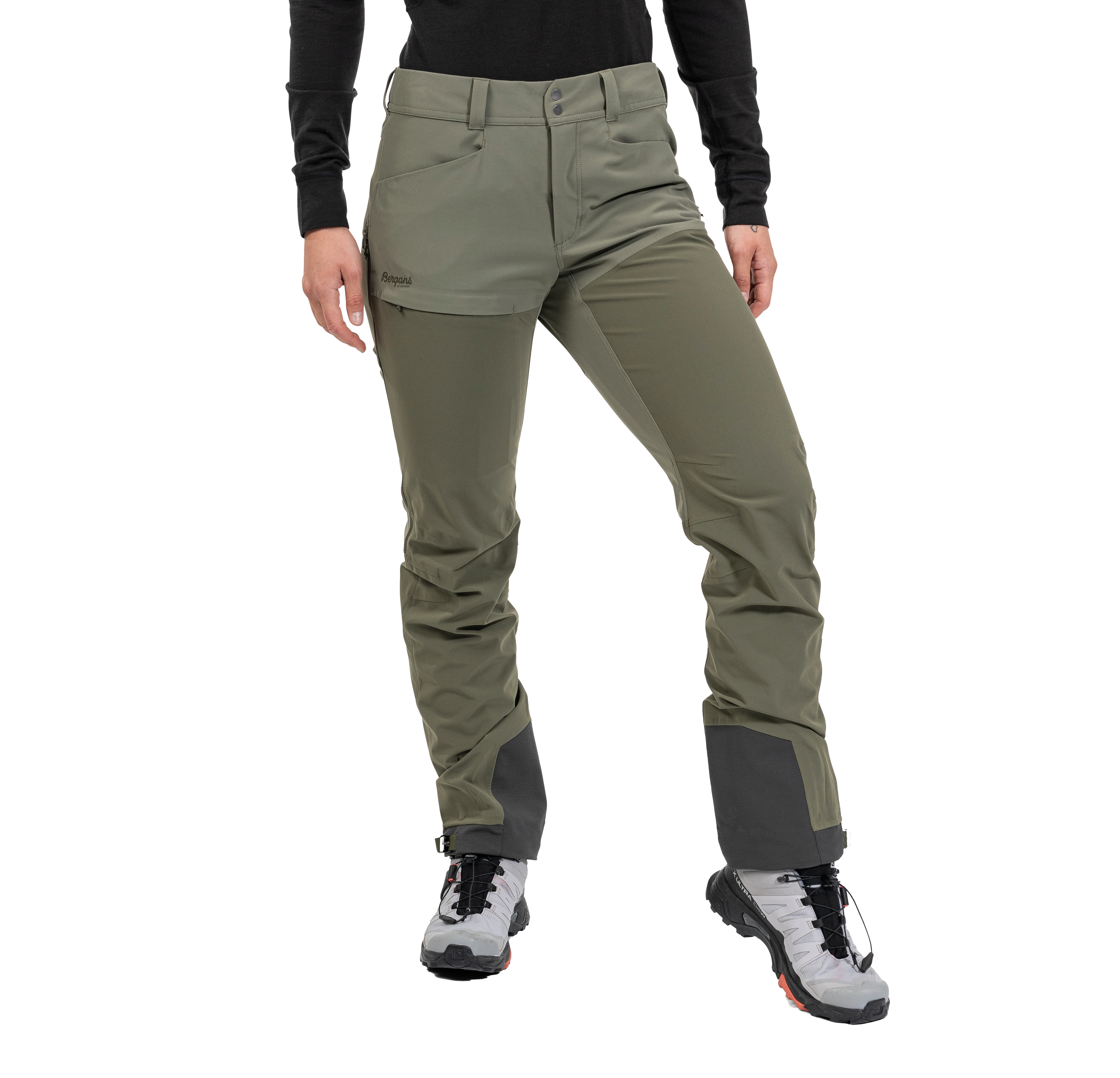 Bekkely Hybrid W Pants Dark Green Mud