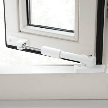 AXA telescopische raamuitzetter wit 20 cm buitendraaiend