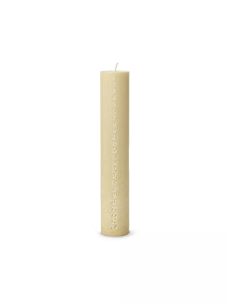 FERM LIVING Adventskalender Kerze PURE Pale Yellow creme