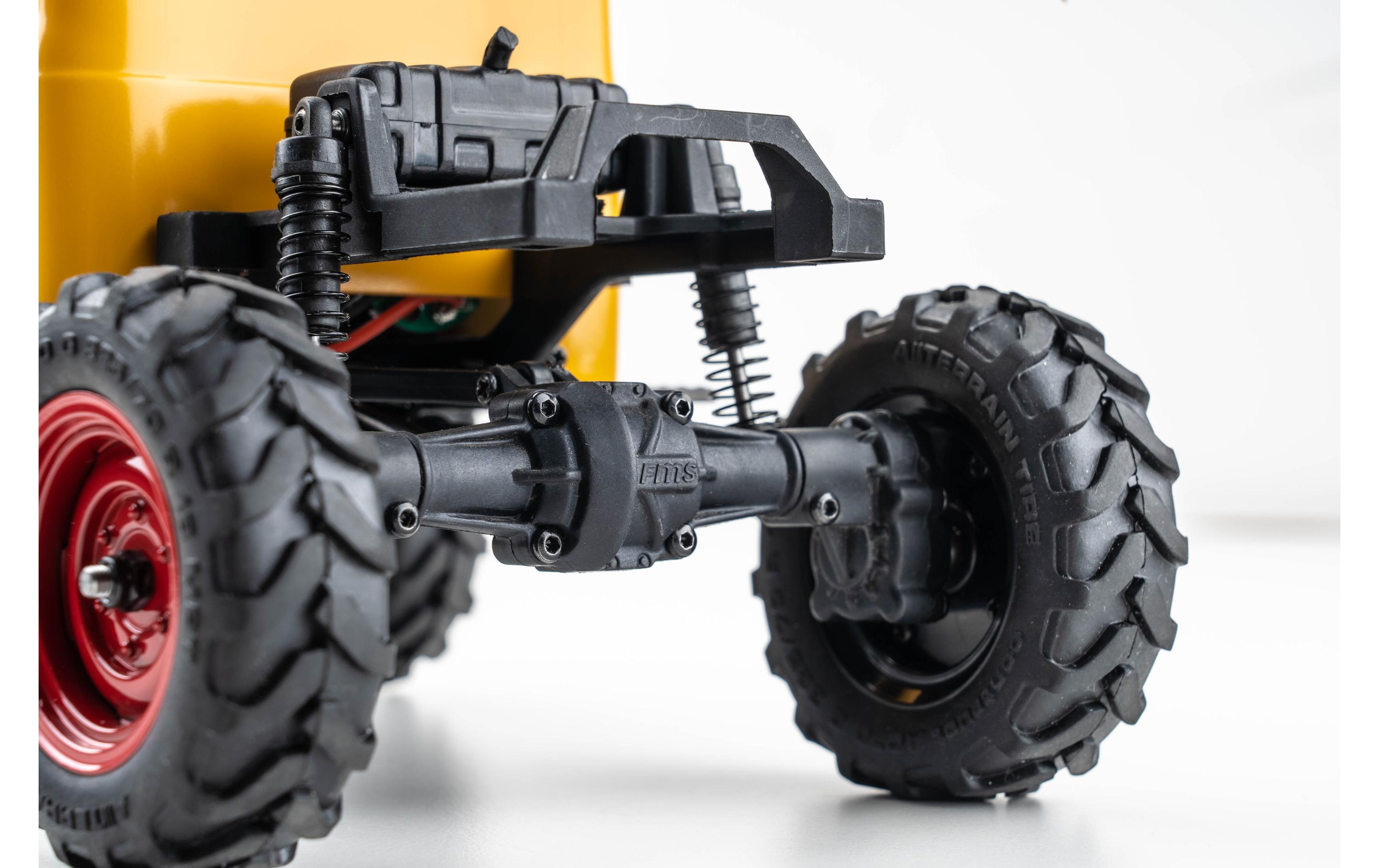 Scale Crawler FCX24 Power Wagon Mud-Racer, Gelb 1:24, RTR<br>Rock Crawler im Miniformat mit 2-Gang Getriebe