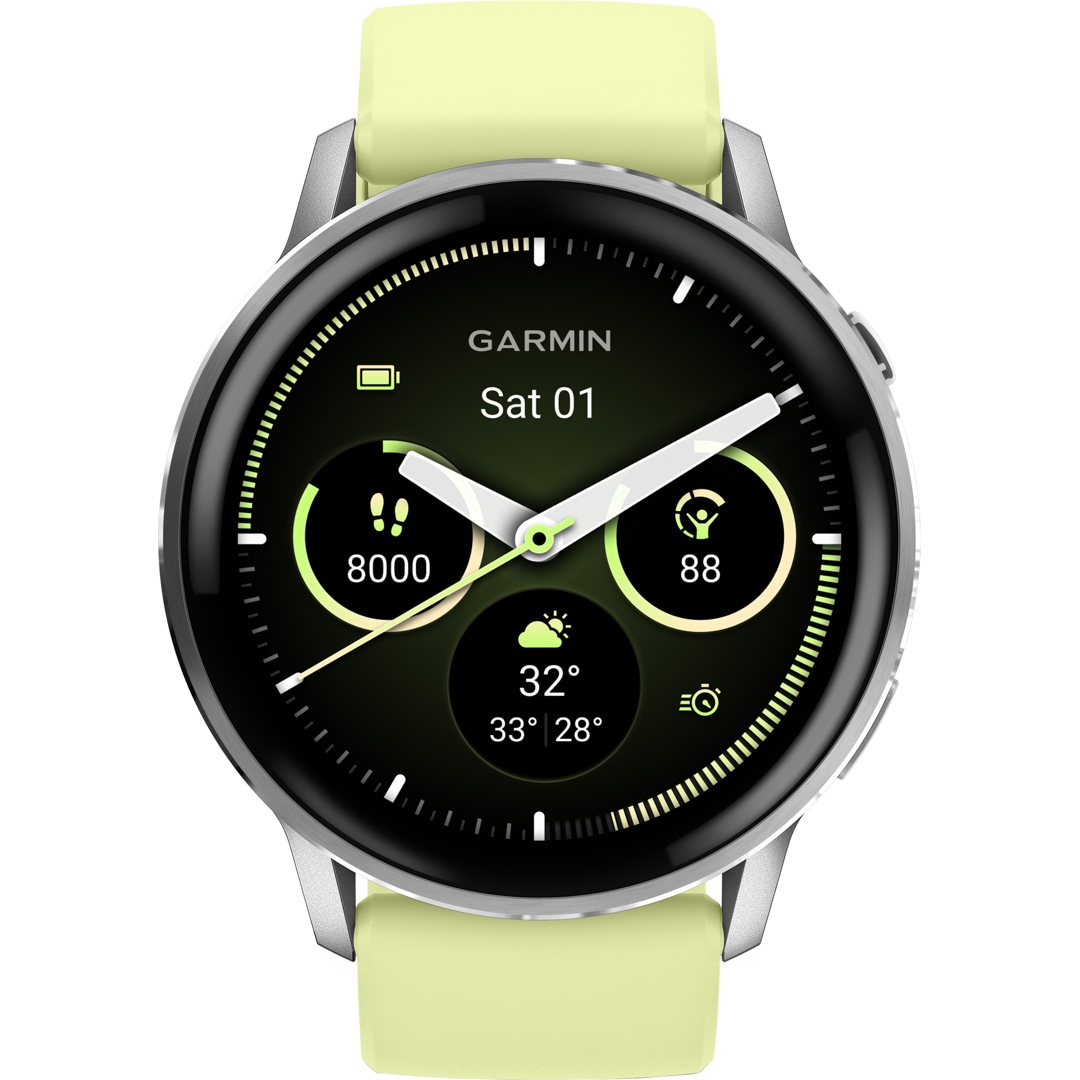 Garmin Venu 4 - 45mm Silber / Zitrone