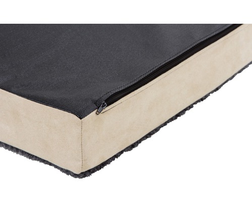 Traagschuimmatras 75x115 cm beige-antraciet