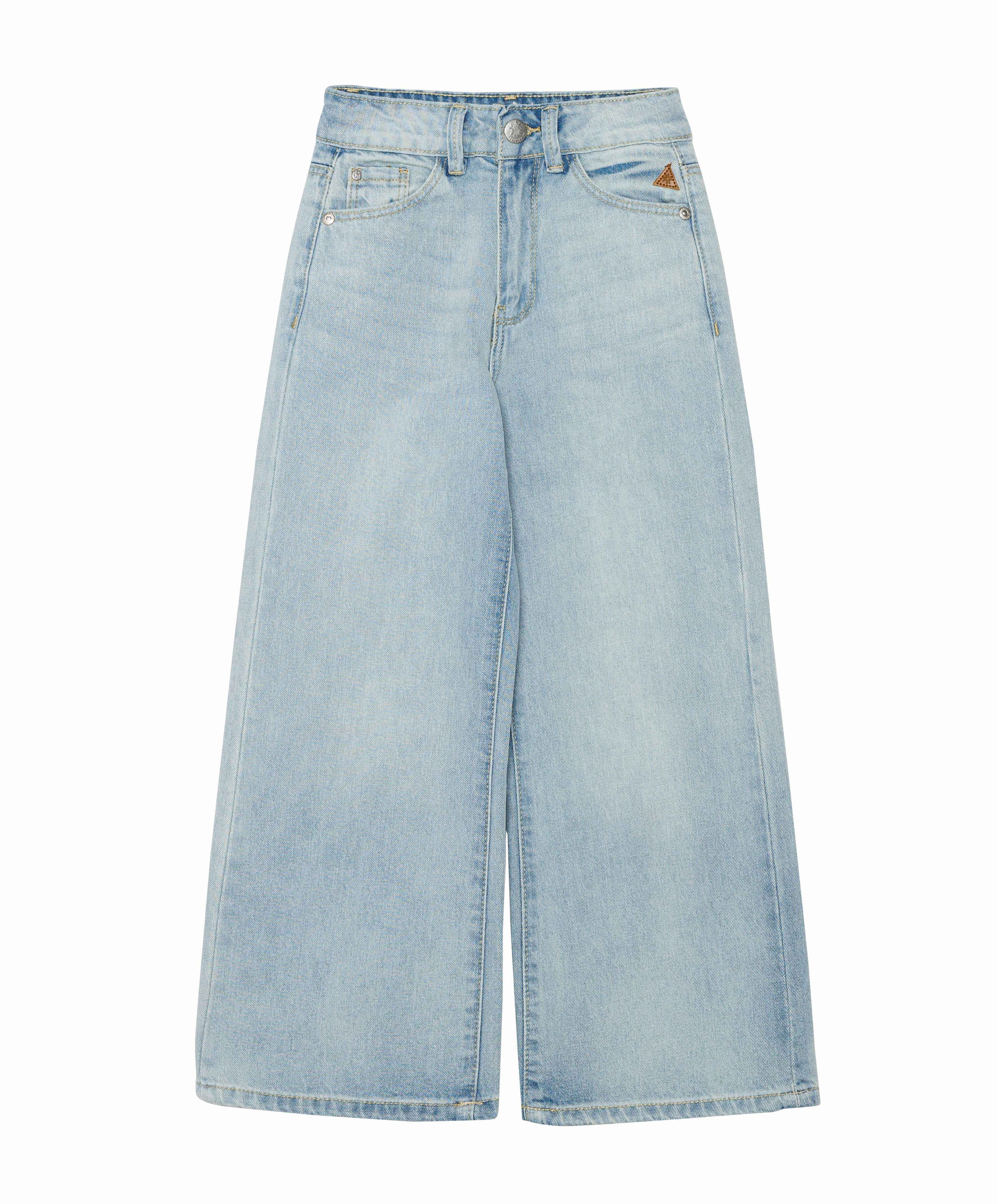 Indian Blue Jeans Extra Wide Fit Washed meisjes jeans blauw