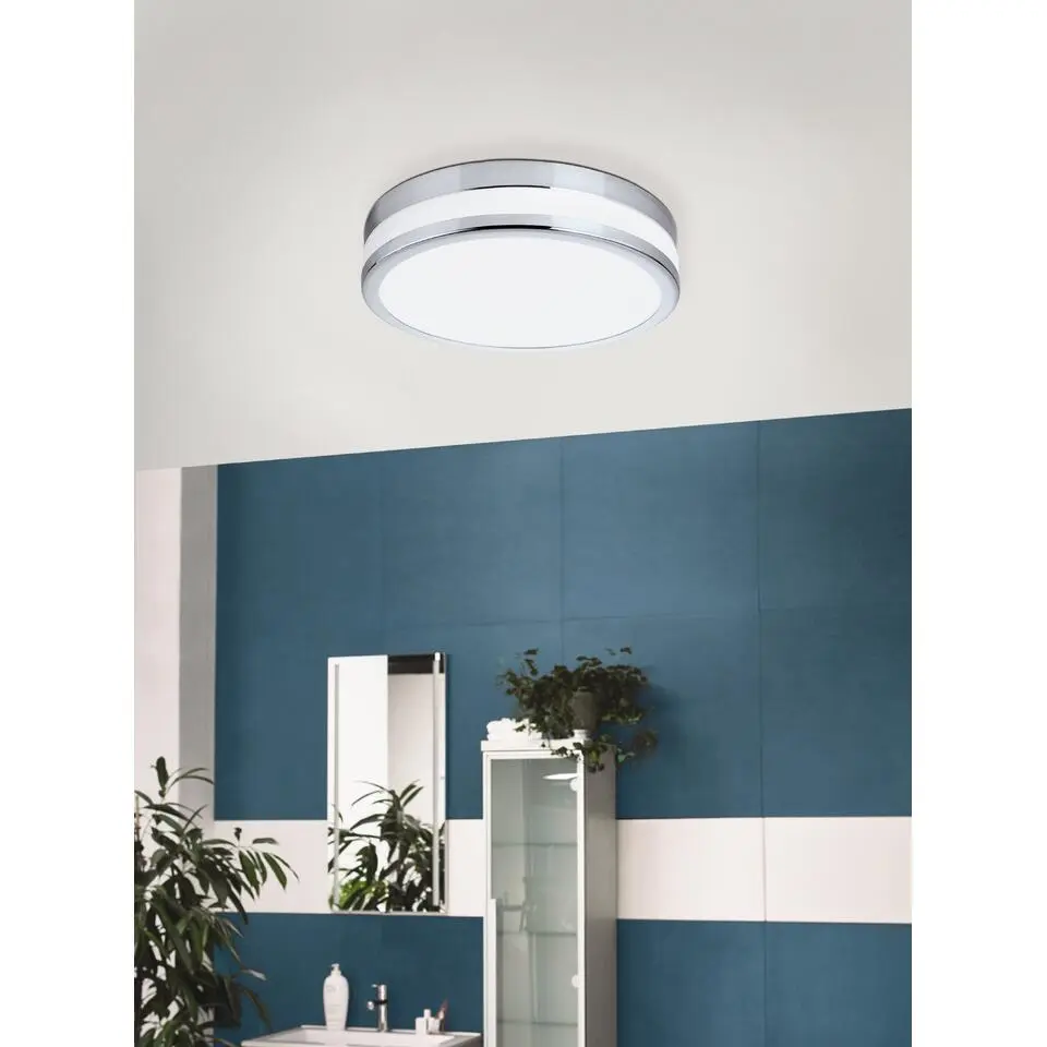 EGLOBatholinoLedPalermo-Wand/Plafondlamp -Ø29,5cm-Chroom