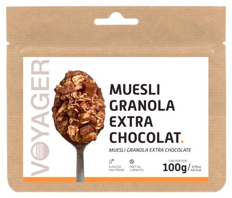 Repas lyophilisé Voyager Muesli Granola Extra chocolat - 100g
