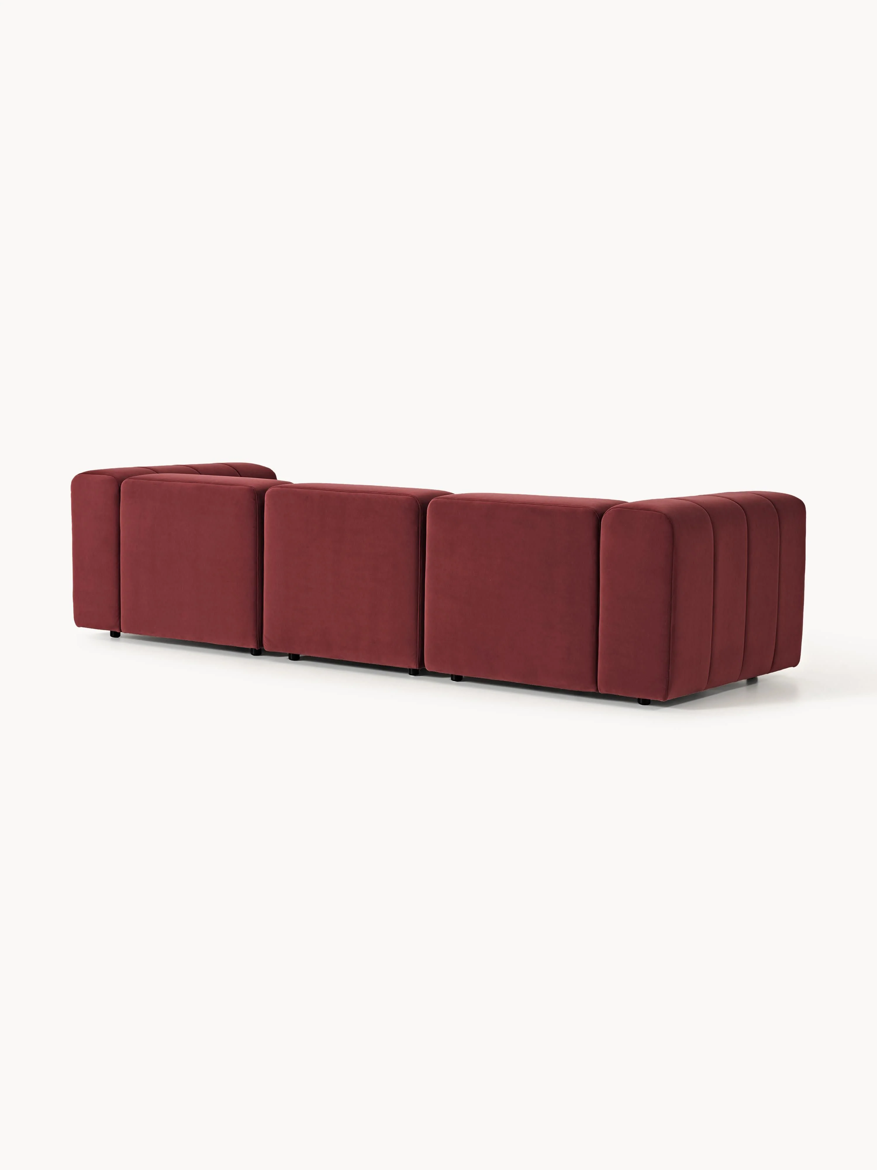 Fluwelen modulaire bank Lena (4-zits)