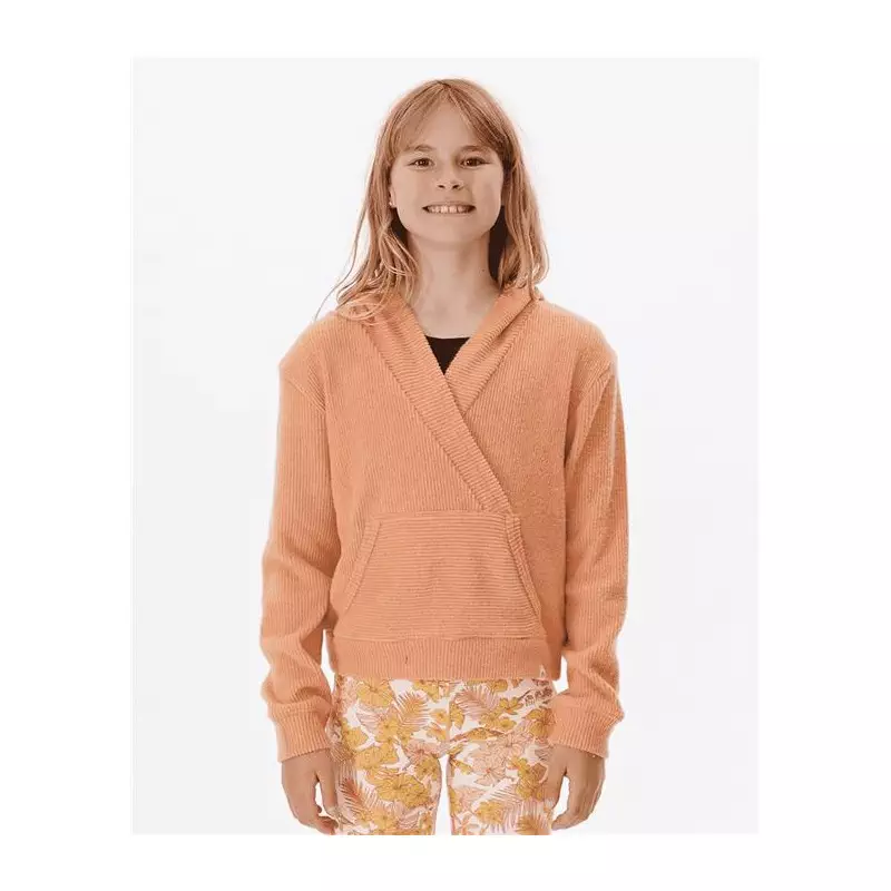 Sweat junior RIPCURL Cosy V Neck Hood -Girl Clay Marle