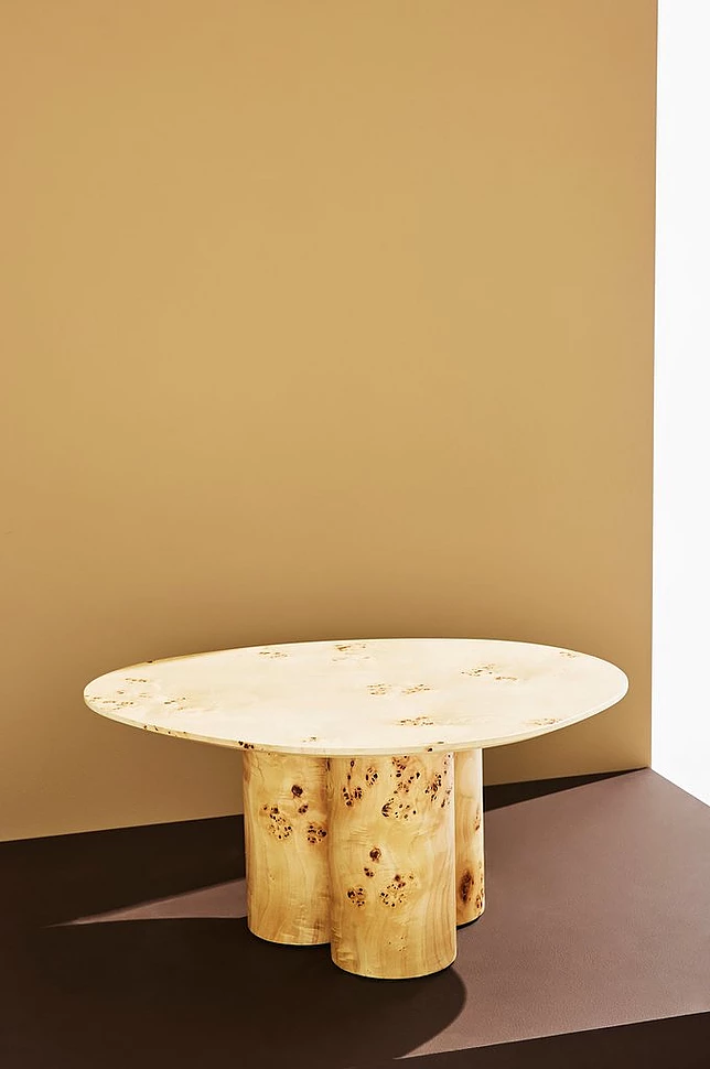 Remi salongbord høyglans poppel rot 78x61 cm