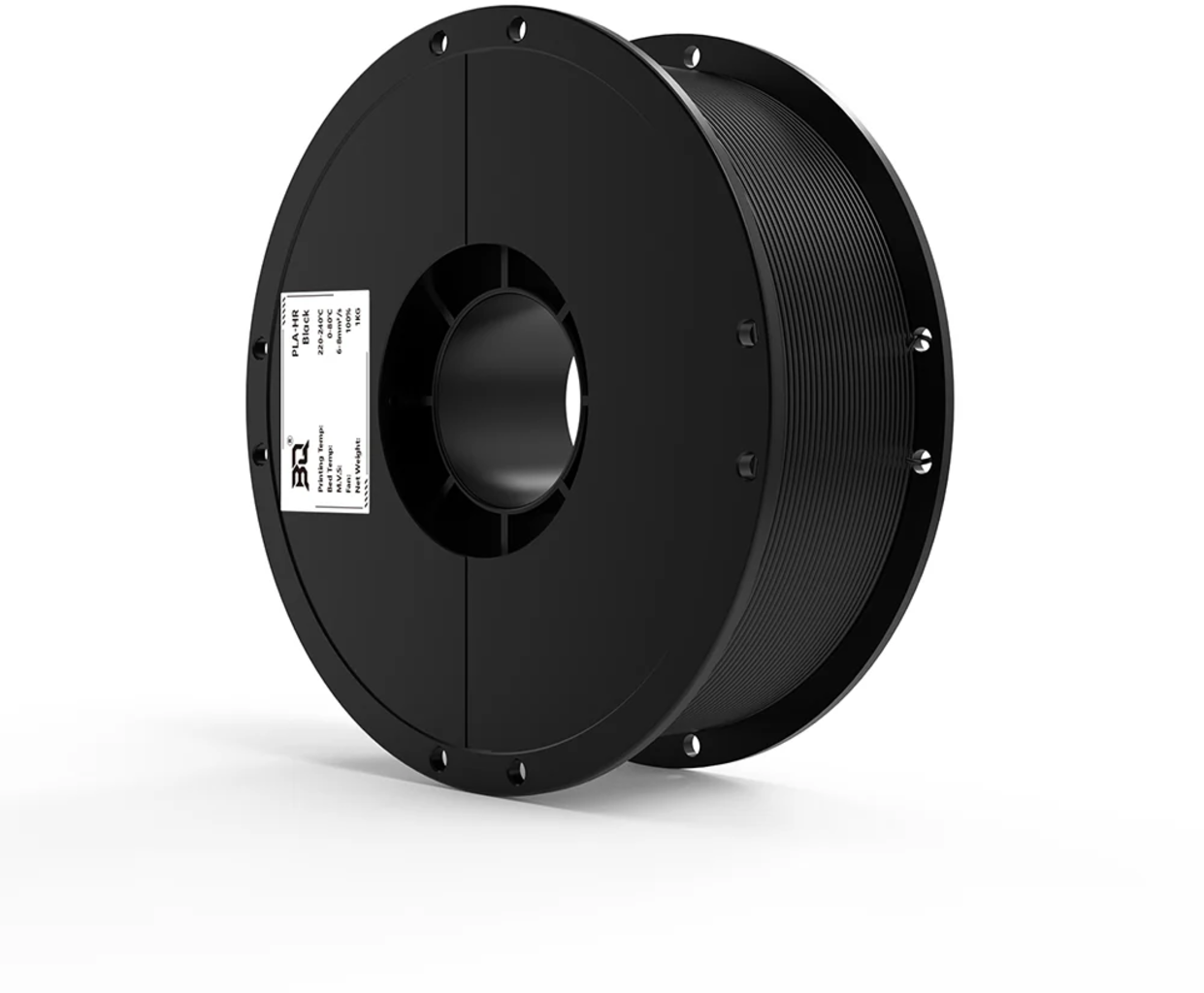 BIQU  PLA-HR Black, 1,75 mm / 1000 g    Flexibles & widerstandsfähiges Filament in Black