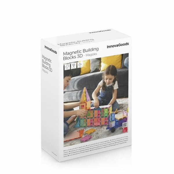 Magnetiske 3D-byggeklosser Magoks InnovaGoods 57 Deler