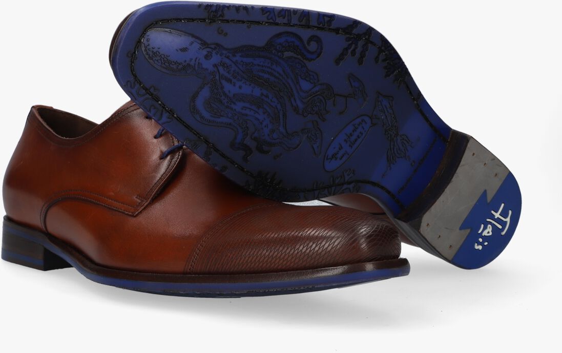 FLORIS VAN BOMMEL cognac floris van bommel nette schoenen sfm-30196