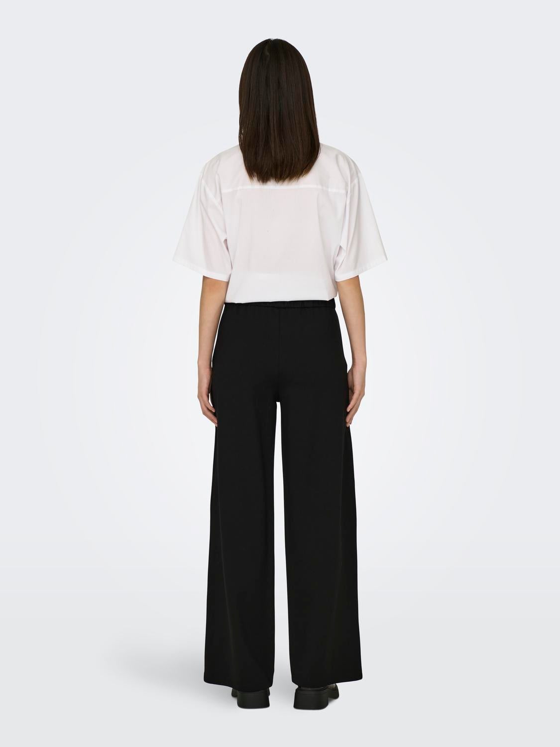 JDYPRETTY Hohe Taille Normal geschnitten Klassische Hose Black