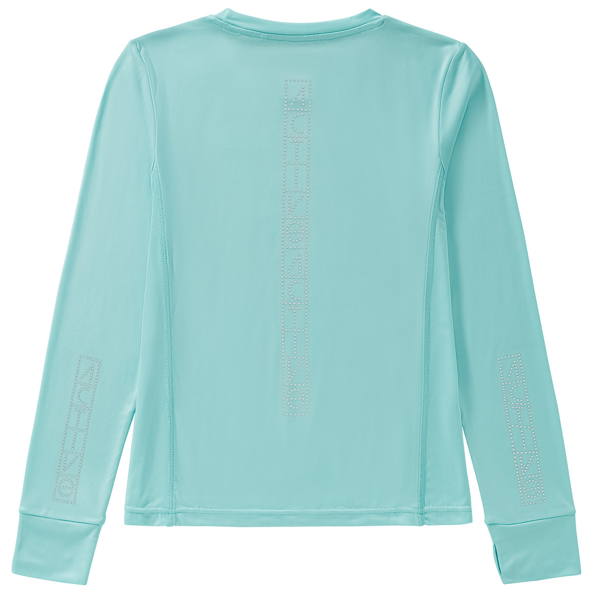 Beatwear Mädchen Sport-Langarmshirt mit Reflektoren helltürkis