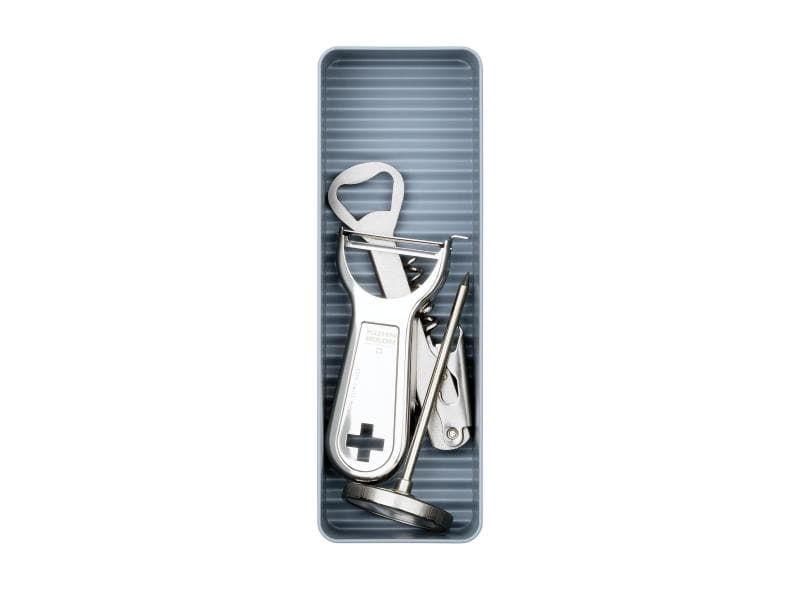 Kuhn Rikon Besteckkasten Wave M Blau/Grau Besteckschublade, Grau/Blau