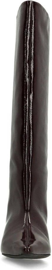 Sacha Dames Bordeaux hoge lakleren laarzen