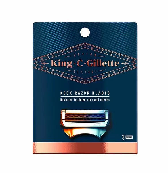 King C. Gillette Neck Razor Blades - 3 stk.