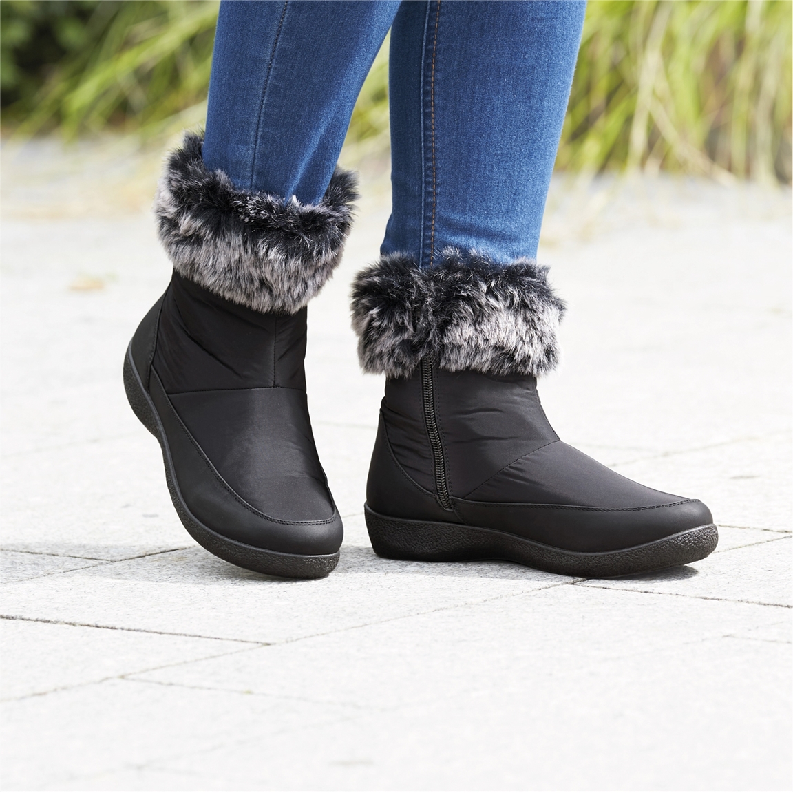 Bottines noires imperméables 