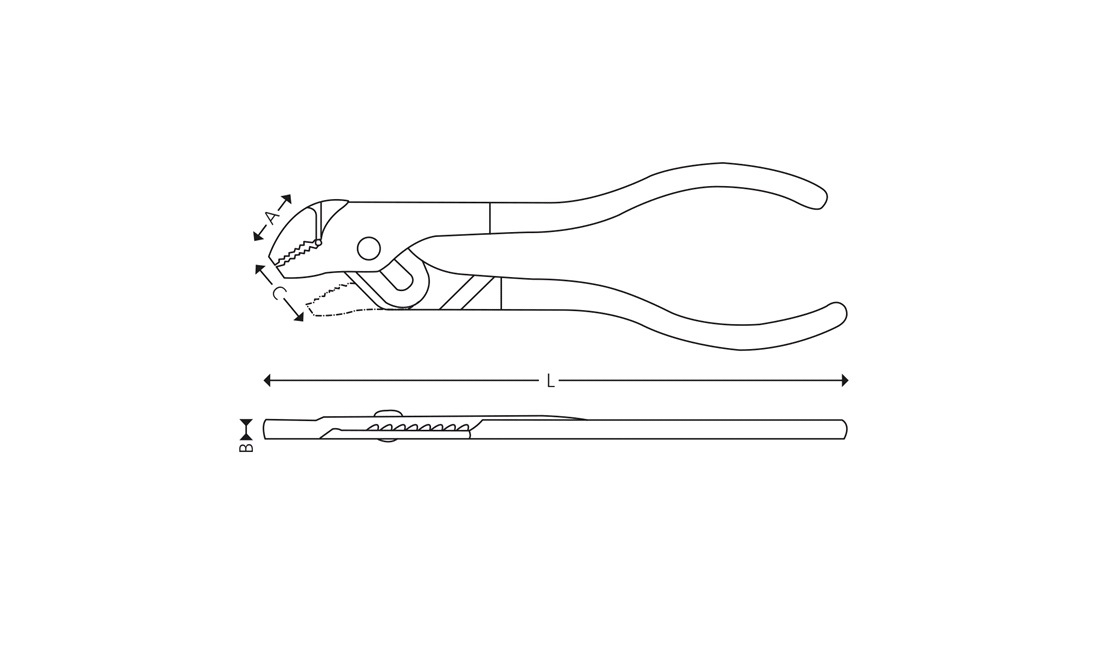 Poligriptang 115 mm Polar Tools