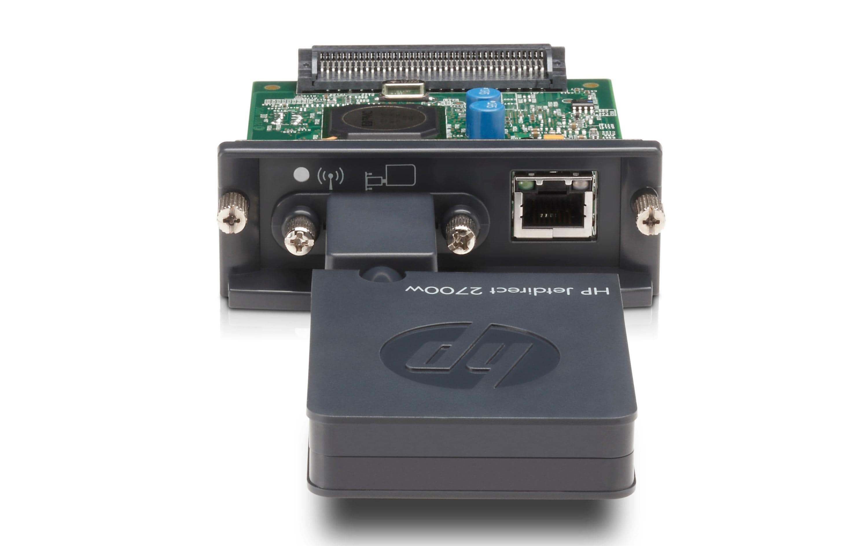 Printserver JetDirect 695nw Wireless<br>Printserver für kabelgebundene und kabellose Drucknetzwerken