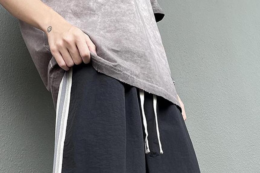 Fushet - Gestreepte shorts met trekkoordtaille